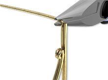 Bent wire with pliers